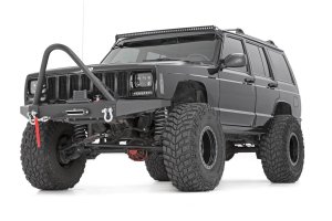 Jeep Cherokee Suspension Lift Kit - Rough Country - 4.5 Inch Lift Kit + Rear AAL + Nitrogen charged N3 shocks - '85-'01